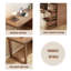 Bureau rectangulaire en bois massif à 3 tiroirs Chestnut-109264363-109264364