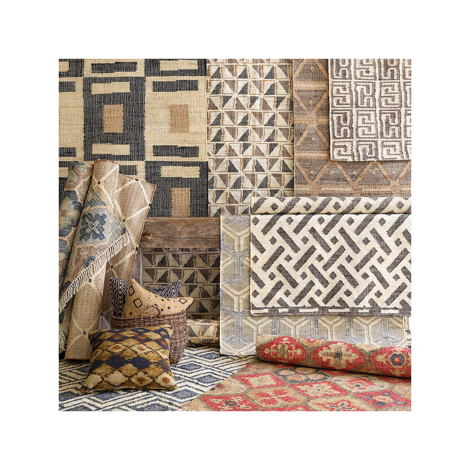 Pali Multi Handwoven Jute Rug, Rectangle 2' x 3'