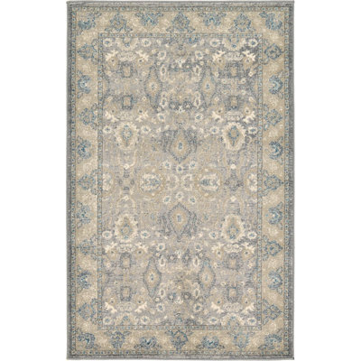 Tapis à motif oriental gris Linz