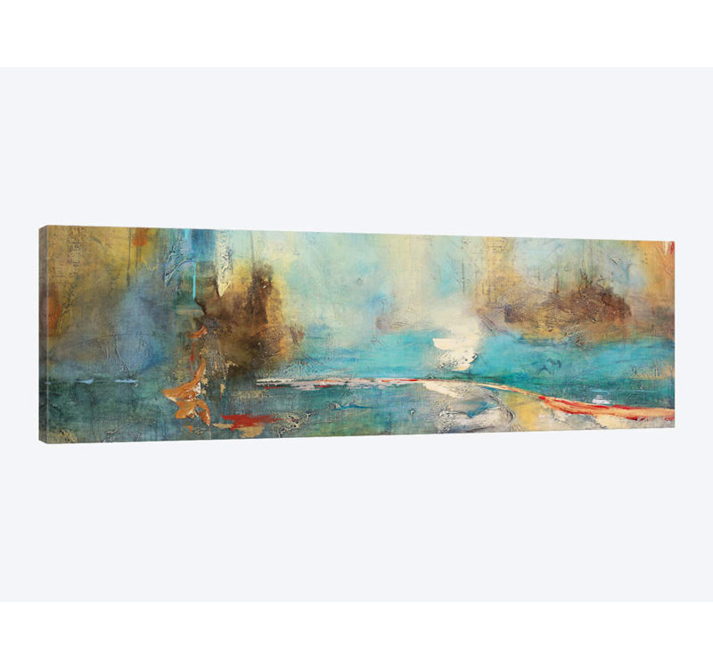 «Sabiduria en Azul» par Gabriela Villarreal - Estampe numérique sur toile tendue avec châssis, H 20 po x l 60 po x P 1,5 po