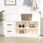 Shoe Bench With Storage -  Scandinavian Design With 2 Drawers And 4 Compartments, Easy Assembly-108803527