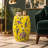 Yellow Rose and Bird Ceramic Garden Stool