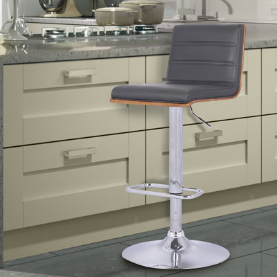 Swivel Upholstered Adjustable Height Counter Stool