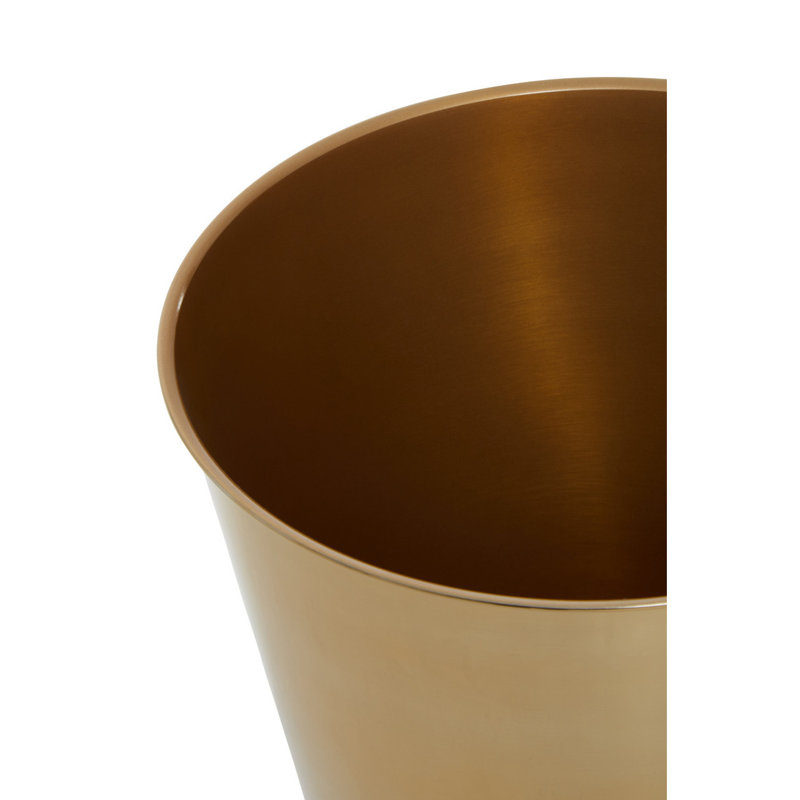 Strout Stainless Steel Open Waste Bin - 8L, Gold