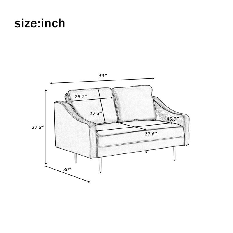 Ensemble de canapé modulaire 3 pièces 3 pièces Morden Style Couch Furniture