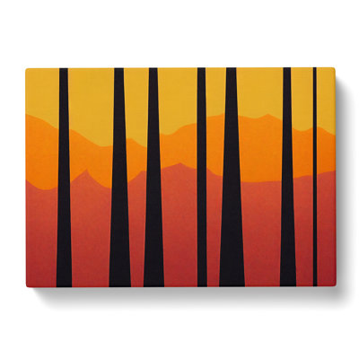 Passionate Abstract Forest - Wrapped Canvas