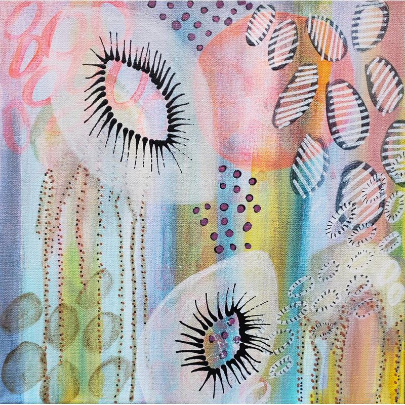 «Flowers Of The Sea 20», reproduction d'art sur toile géante, H 54 po x l 54 po x P 1,5 po