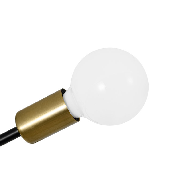 4-Light Sputnik Modern Linear Semi Flush Mount