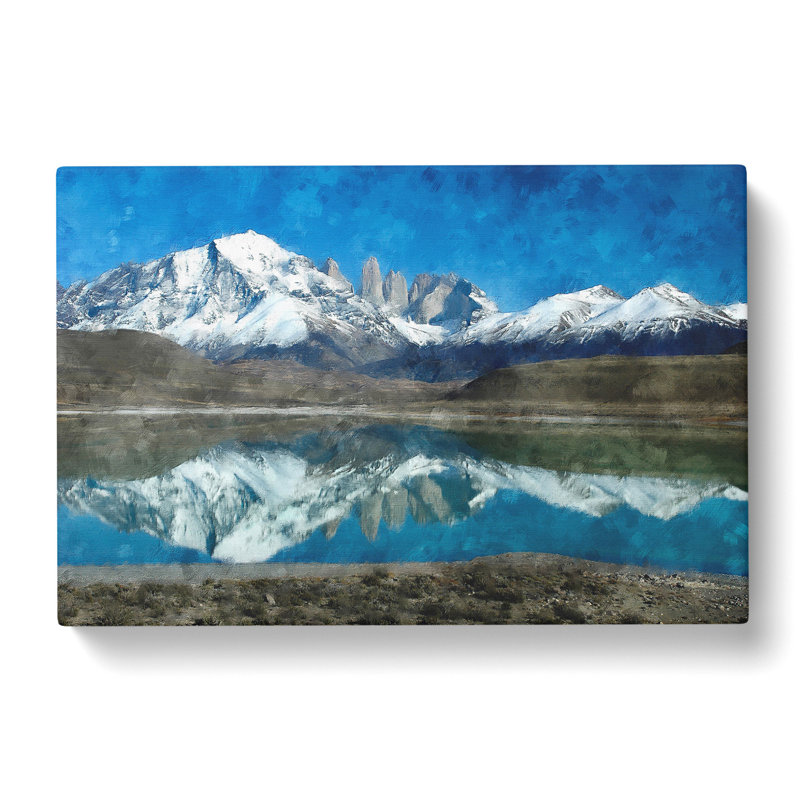 Lake and Mountain in Argentina - Wrapped Canvas, 40cm H x 60cm W x 3cm D