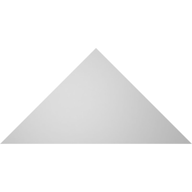 Triangle Surface Mount Urethane Non-Functional Gable Vent 12/12 Pitch Primed Tan, 15" H x 30" W x 1" D
