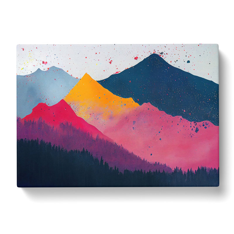 Mountain Splash Vol.4 Abstract - Wrapped Canvas, 35cm H x 50cm W x 3cm D