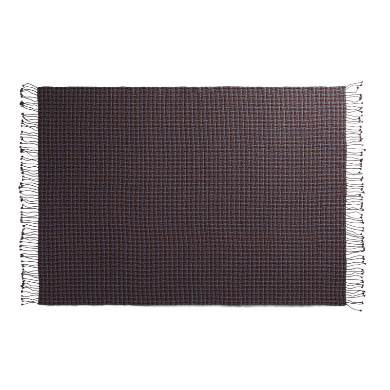 Chaperone Hand Woven Throw Blanket, Purple