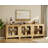 Farmhouse TV Stand For Tvs Up To 85”, Rustic Wood Entertainment Center With Adjustable Shelf, Glass Doors & Storage, Media Console Cabinet For Living-Room, Bedroom-2123732033