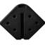 Poids de base pour parasol en porte-à-faux de 175 lb - 4. Noir. Tenez-vous debout dans des situations difficiles avec l'eau et le sable. Portable et empilable 4 de basculement