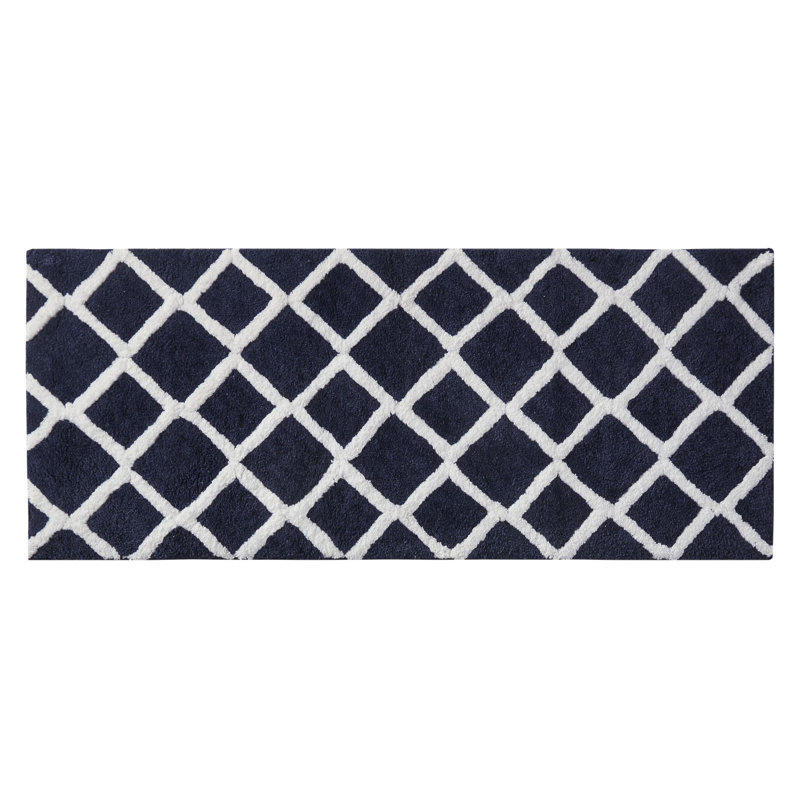 Tapis pour salle de bain Bittman, Marine, L 24 po x L 60 po