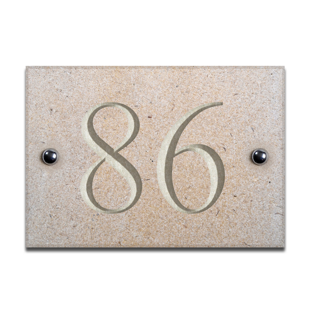 Chebanse 10Cm H Stone House Number