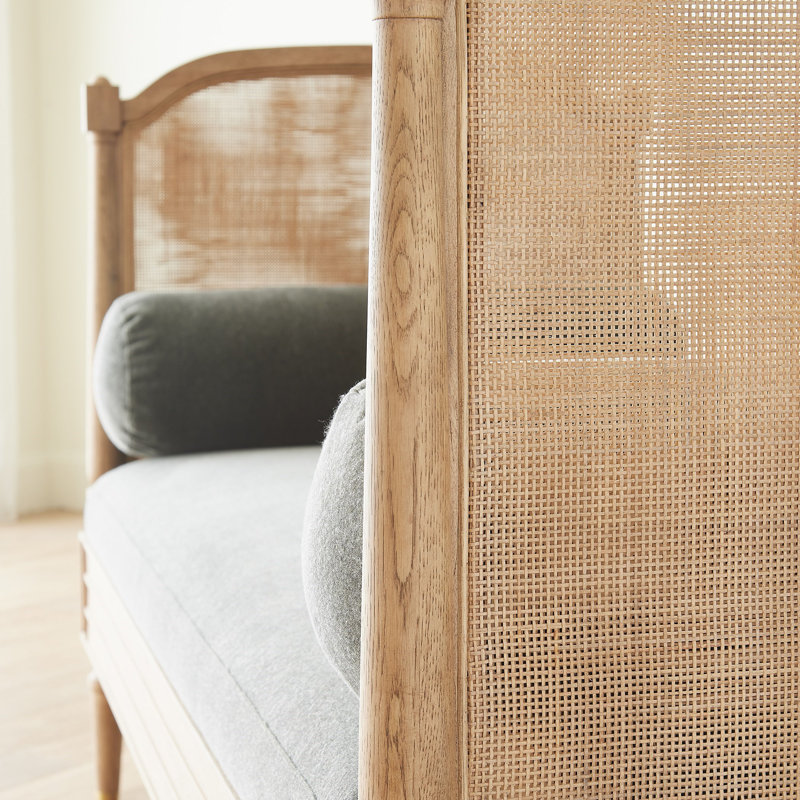 Josephine Daybed-Bleached Oak, Gray, Brown