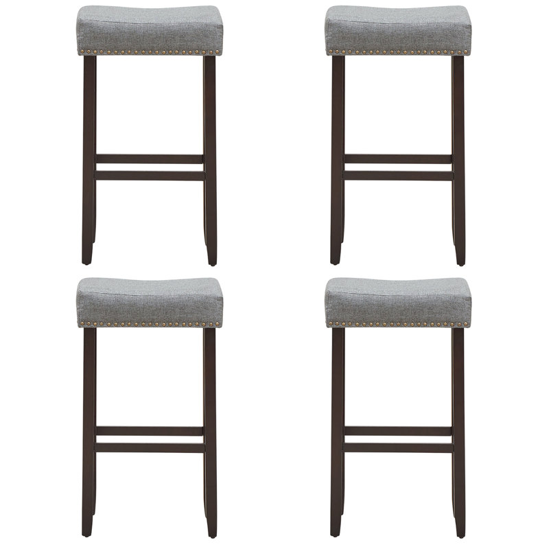 Tabouret de bar et de comptoir Hannam, gris, Tabouret de bar (siège d'une hauteur de 29 po), Gris