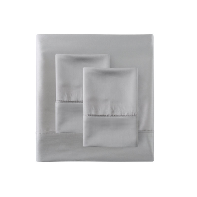 Canali Sateen Sheet Set, Queen, Light Gray