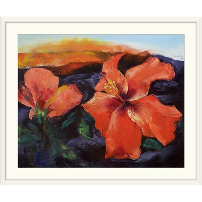 «Anjlee Hibiscus Volcano» par Michael Creese - reproduction d'art