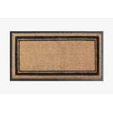 A1HC Picture Frame Natural Rubber & Coir Large Outdoor Doormat 24"x48"