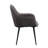 Giannone Tufted Side Chair in Dark Gray and Black (Set of 2)