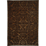 Tibetan Hand-Knotted Chocolate Area Rug