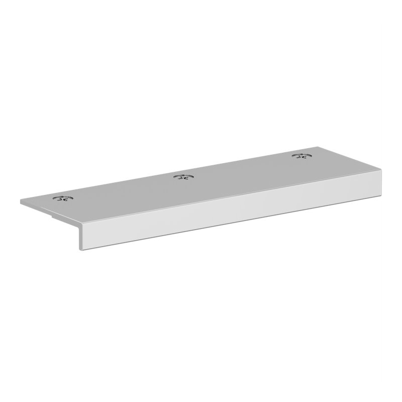 4648 Edge Pull 4", in Polished Chrome, Polished Chrome