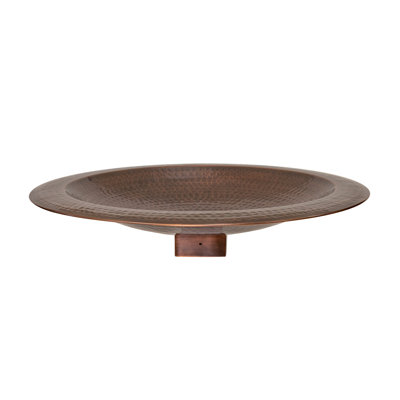 Metal Column Birdbath