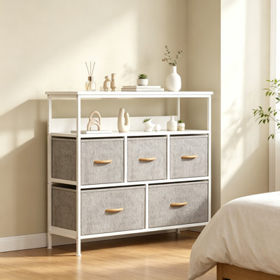 100 cm W Chest of 5 Drawers