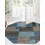 Tapis bleu contemporain Contemporary Harvest-598243137