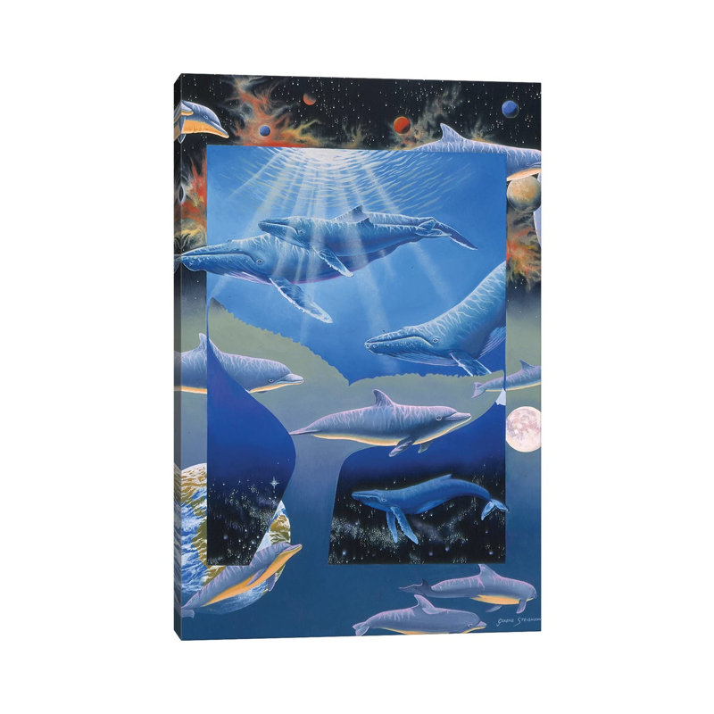 Whale Song by Graeme Stevenson - Wrapped Canvas Print, 101.6 cm H x 66.04 cm W x 3.175 cm D
