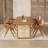 Brown Rectangular Solid Wood Dining Table-765360748