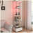 Modern Glass Display Cabinet with Drawer and LED lights for Living Room and Bedroom-370933066