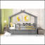 Lit en bois avec lit gigogne simple-1057143531