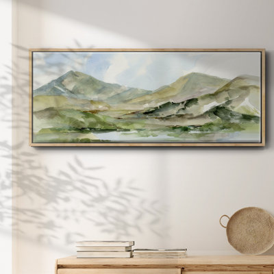 Serene Mountains II- Framed Canvas