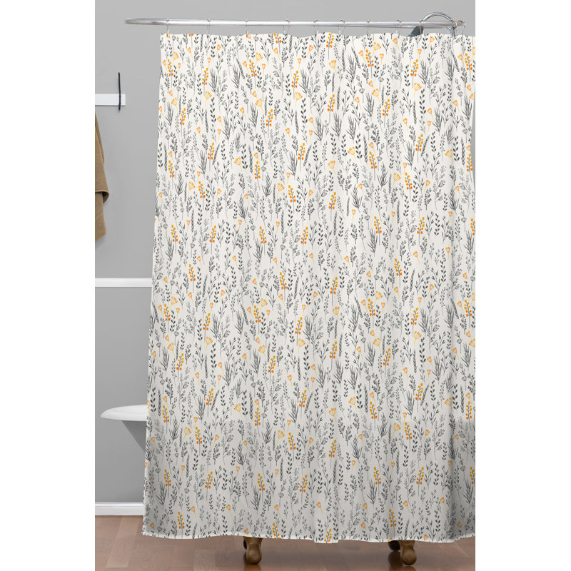 Rideau de douche simple floral