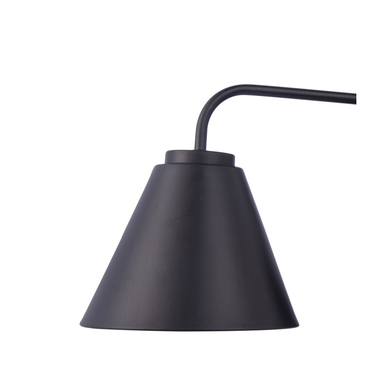 Éclairage pour salle de bain 3 lumières Emeilia, Noir mat