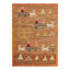 Burano Hand Knotted Wool Geometric Area Rug in Beige, Brown, Rust