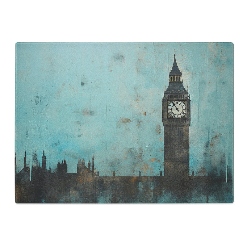 Big Ben Minimalism  Glass Chopping Board