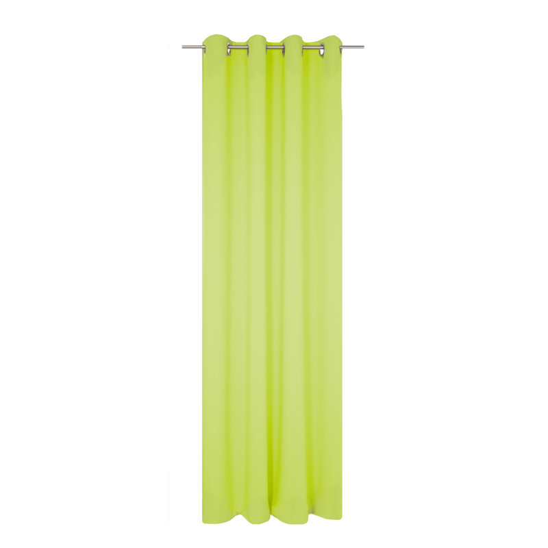 Torquay Semi Sheer Curtain Pair, 145cm Width x 150cm Drop, Lime