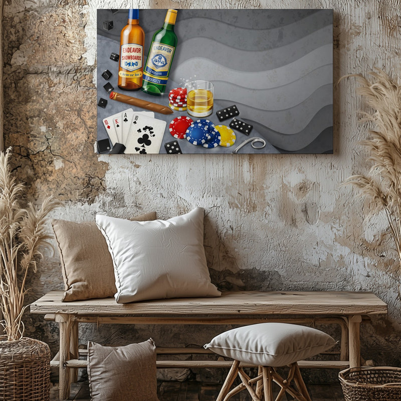 Toile, une illustration vibrante et ludique se déroule avec un assortiment d'art mural, H 9 po x l 12 po