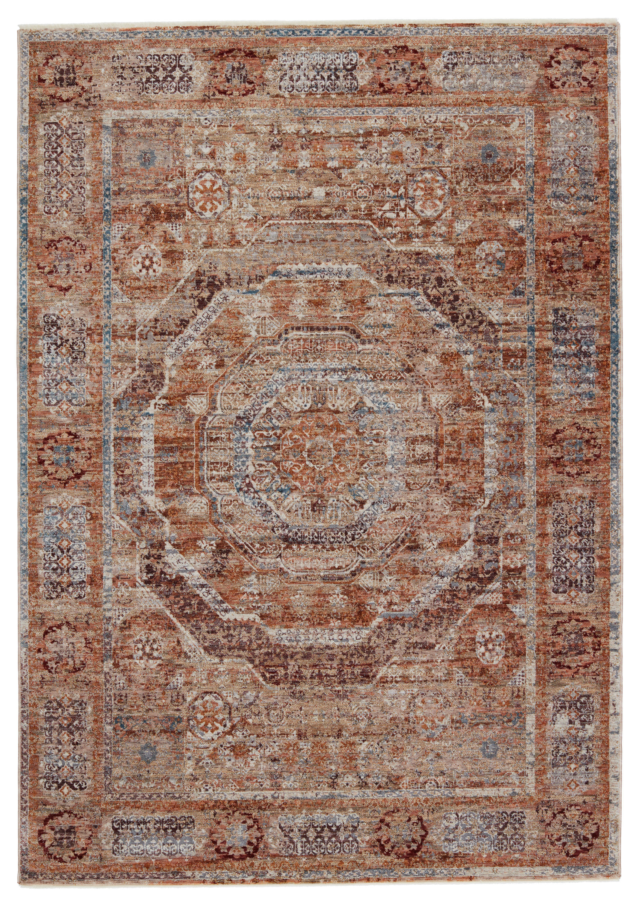 Rust Rose Rug Bungalow Rose Devoss Oriental Rust Area Rug | Wayfair