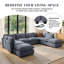 Heffernan 106.77” W Oversized 6-Seater Modular Sofa-433565949