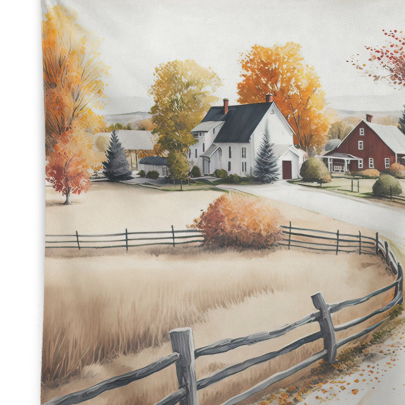 Path To The Barn III Polyester Tapestry, 32" H x 39" W
