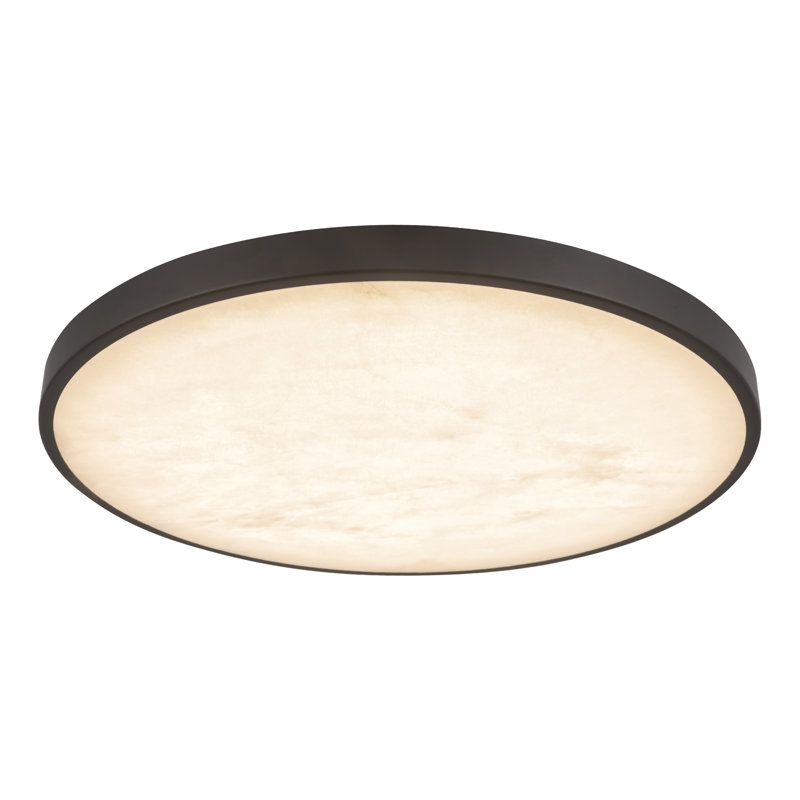 Plafonnier encastré à DEL 15 po Andenne, Noir mat
