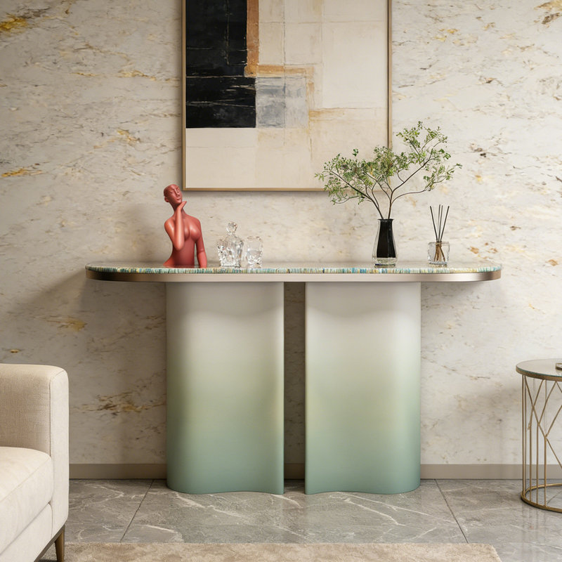 Console Italian Luxury, H 33,5 po x l 55,1 po x P 13,8 po
