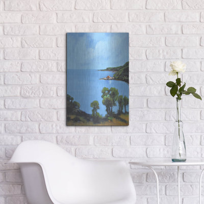  «Harbor Side 3» par Allayn Stevens, art mural en métal, 16 po x 24 po
