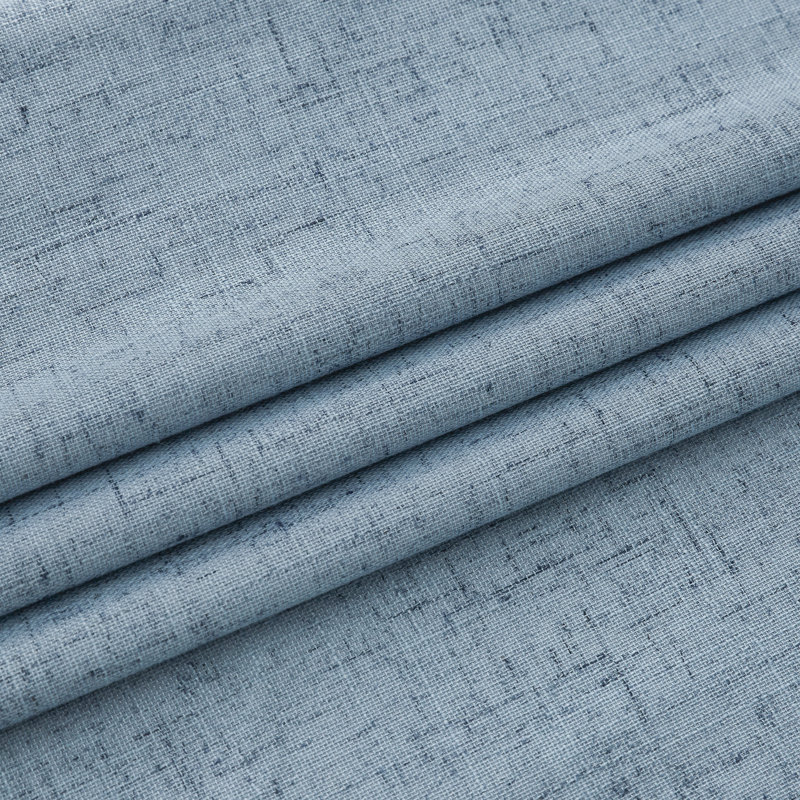  Panneau de rideau à œillets en lin de couleur unie 100% imperméable et occultant Leming (ensemble de 2), L 52 po x L 63 po