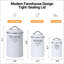 Kitchen Canisters Set Of 3, Food Storage Containers For Countertop, Large Airtight Flour Sugar Tea Containers With Lids, White Farmhous Decor,Type C